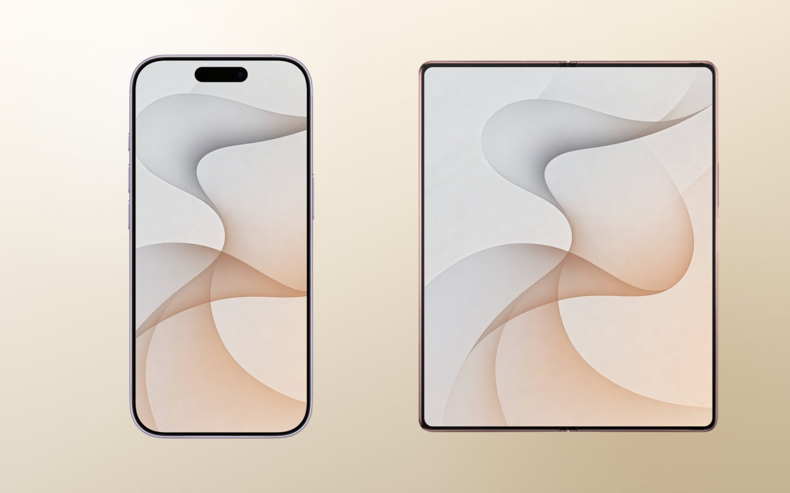 White Wallpaper PREVIEW ON iPhone + Galaxy Fold