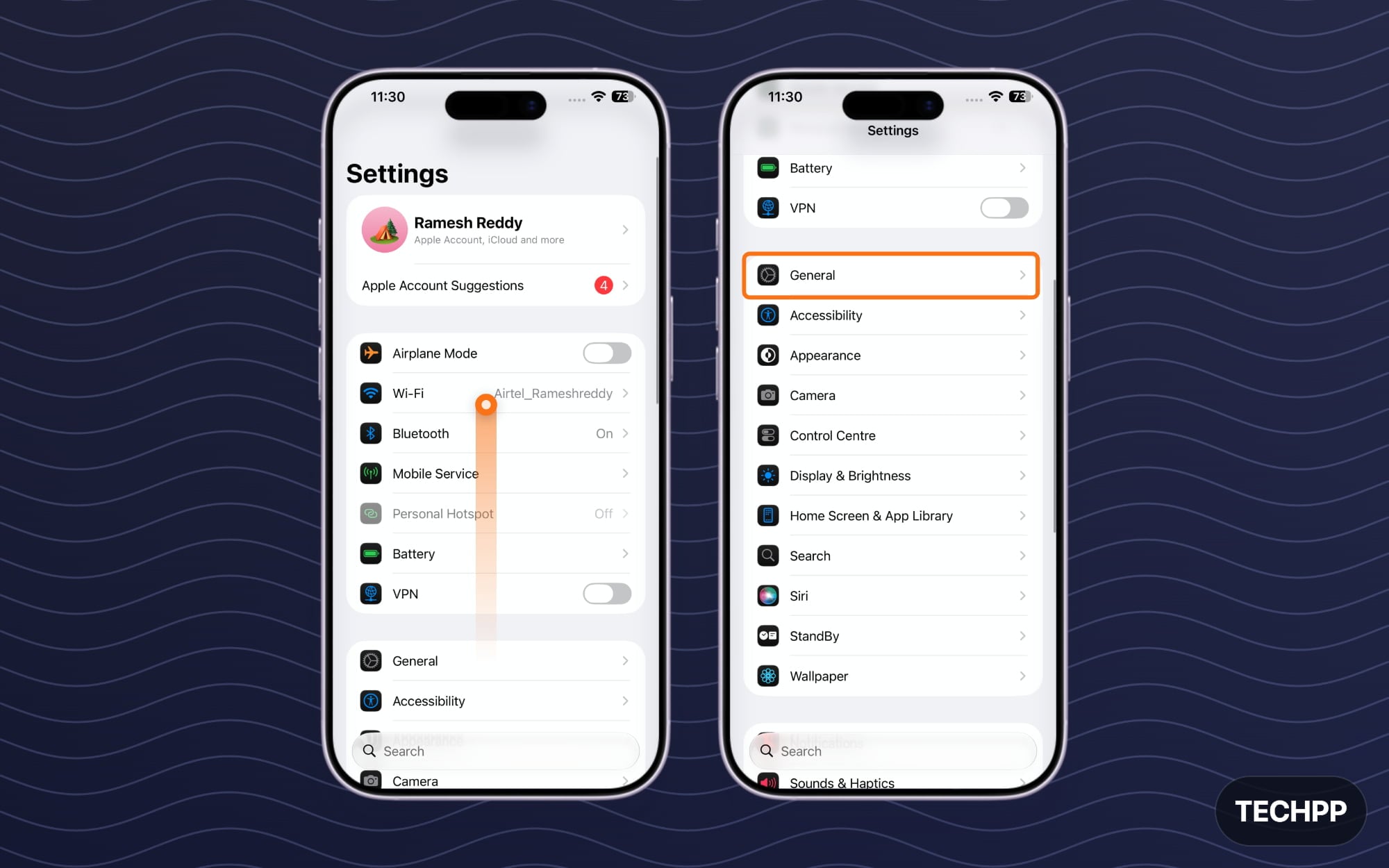 iPhone General Settings